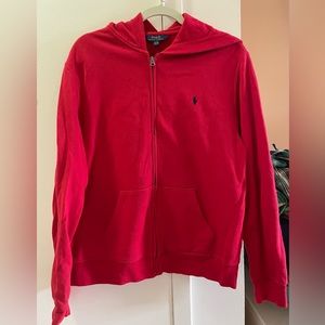 Kids Polo Hooded Sweatshirt